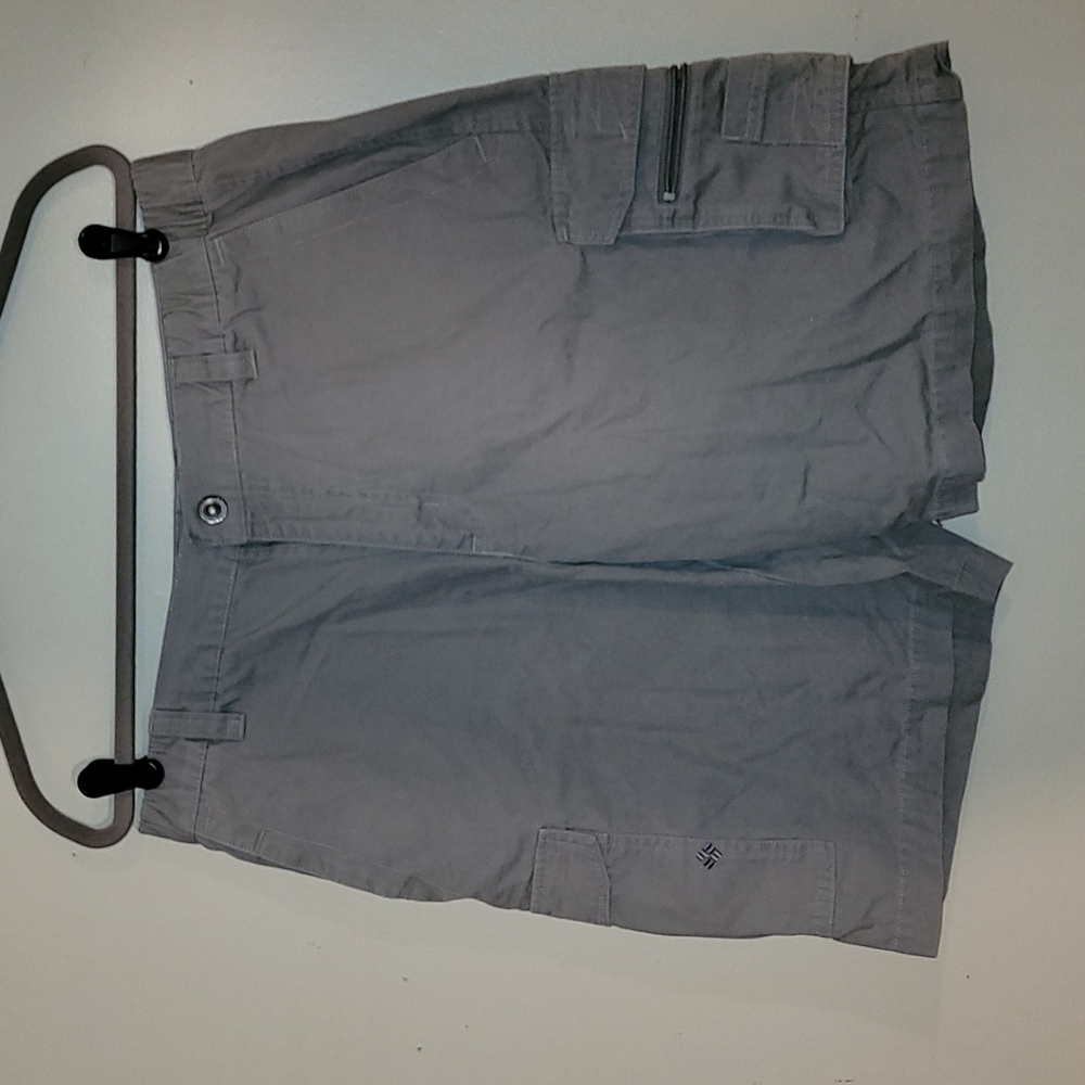 Columbia Mens Cargo Shorts Med Gray